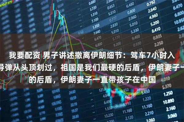 我要配资 男子讲述撤离伊朗细节:驾车7小时入境阿塞拜疆,有导弹从头顶划过,祖国是我们最硬的后盾,伊朗妻子一直带孩子在中国